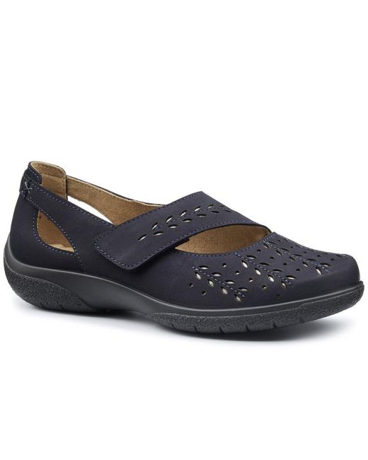 Hotter Blue Daphne Mary Jane Shoes