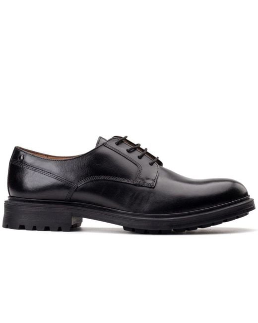 Base London Black Locke Lace Up Shoes for men