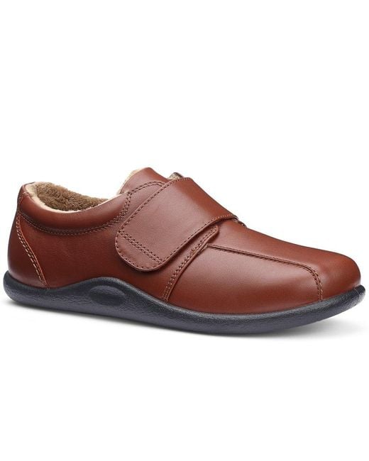 Hotter Brown Unwind Slippers for men