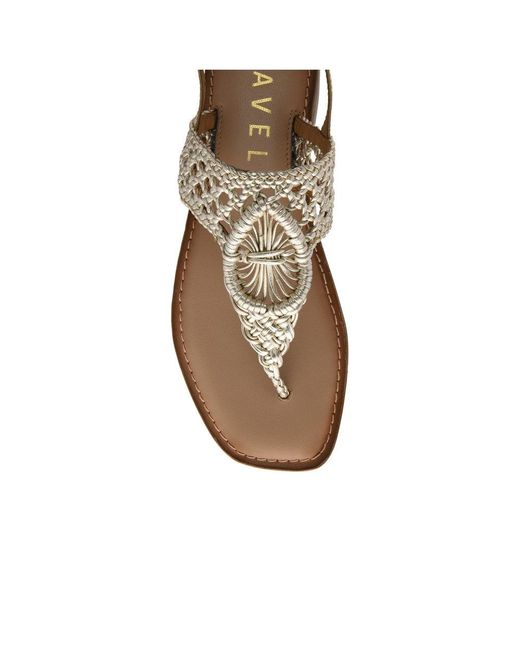 Ravel Metallic Roxby Toe Post Sandals