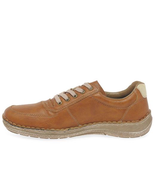 Rieker Brown Dipton Casual Lightweight Trainers for men