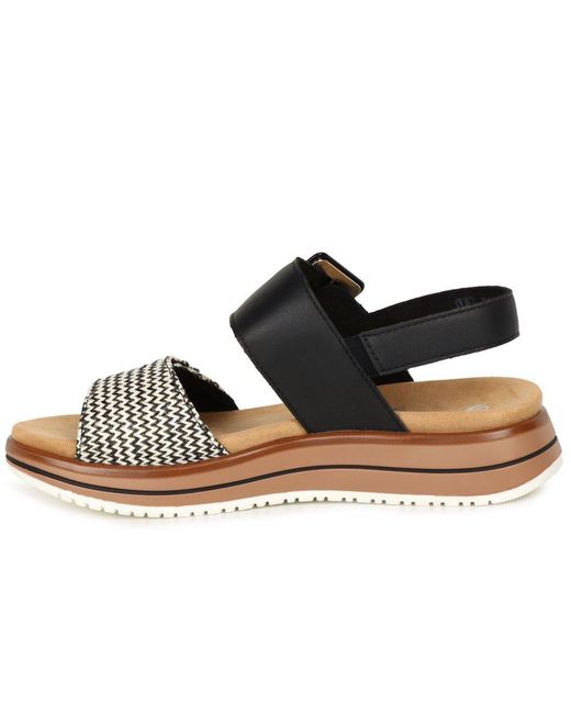 Remonte Black Manila Sandals