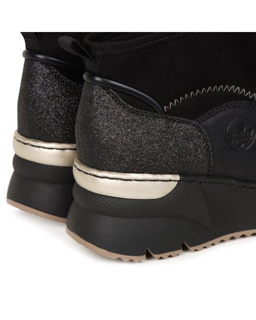 Rieker Black Kos Ankle Boots
