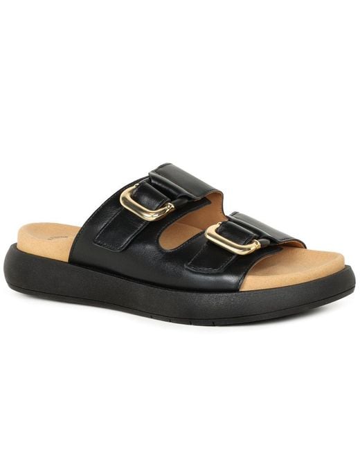 Gabor Black Abe Mule Sandals