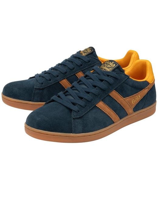 Gola Blue Equipe Ii Suede Trainers for men