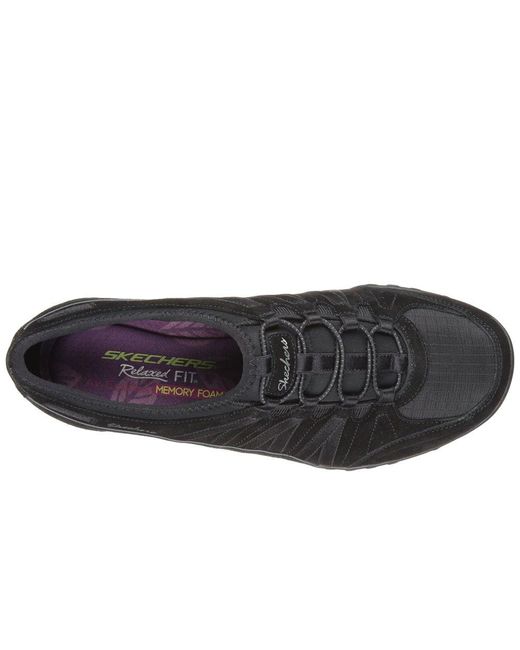 Skechers Black Breathe Easy Money Bags Casual Sports Trainers