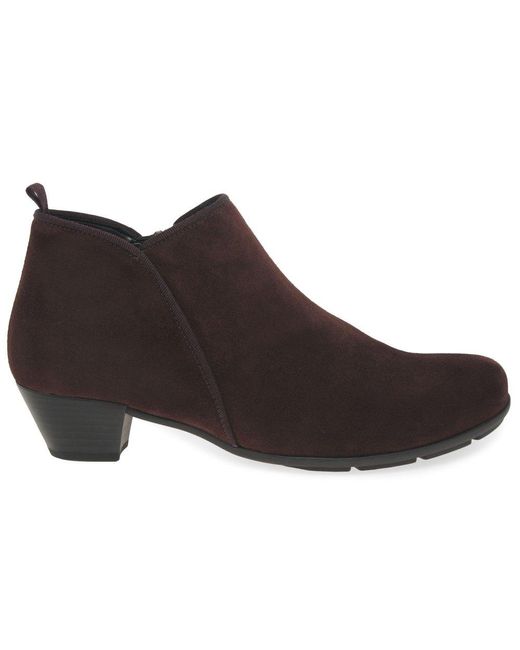 Gabor Brown Trudy Ankle Boots