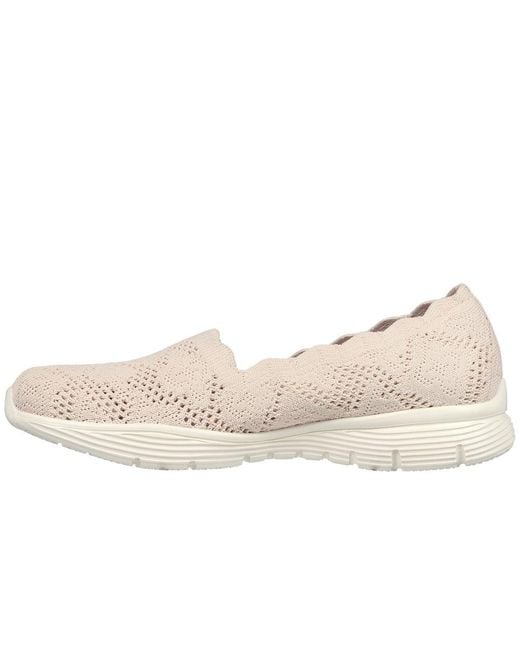 Skechers Pink Seager My Look Slip On Shoes
