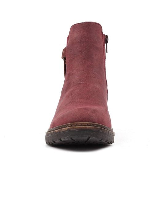 Lunar Purple Morris Ankle Boots