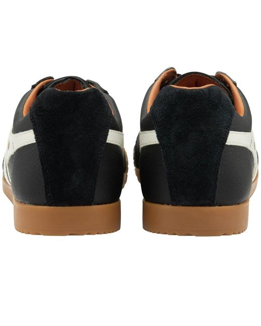 Gola Black Harrier Leather Trainers for men