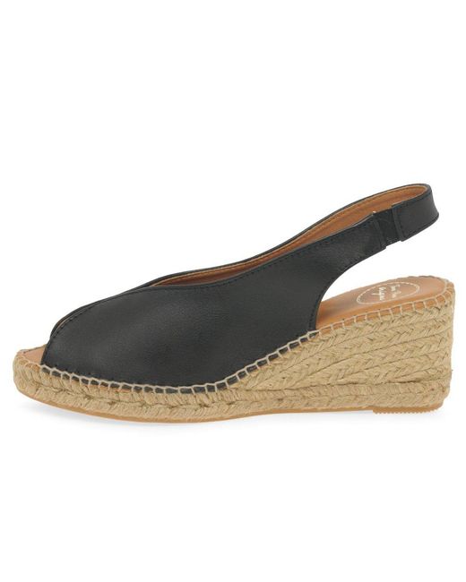 Toni Pons Metallic Laila Wedge Heel Espadrille Sandals