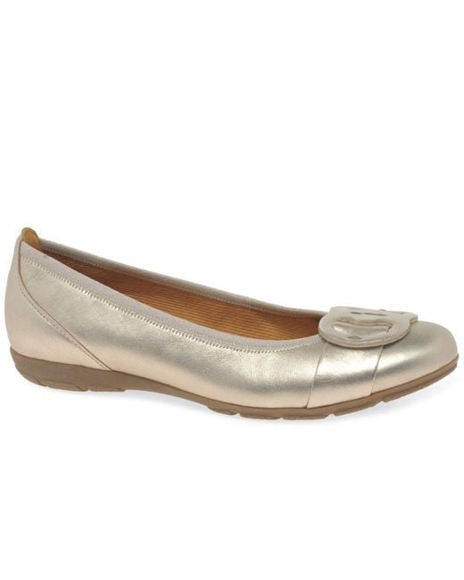 Gabor Multicolor Metallic Ballet Flat