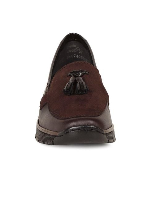 Rieker Brown Grade Tassel Loafers