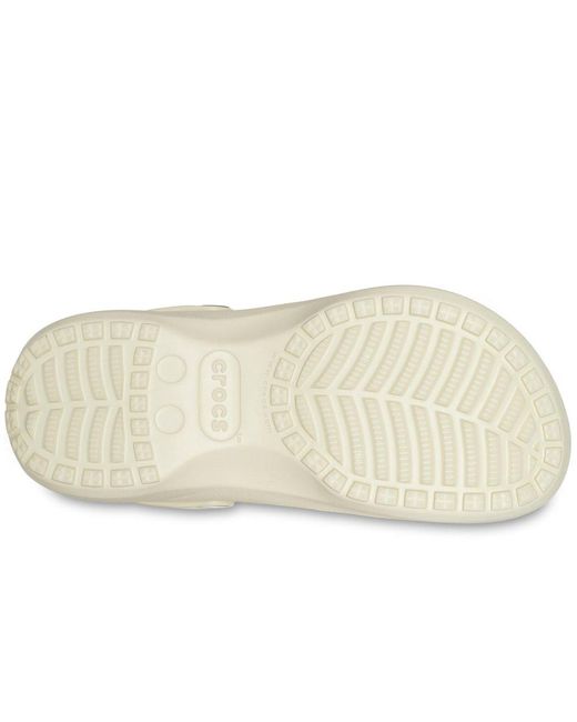 CROCSTM White Classic Platform Lined Clogs