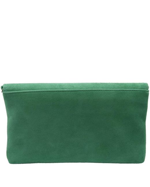 Lotus Green Rose Clutch Bag
