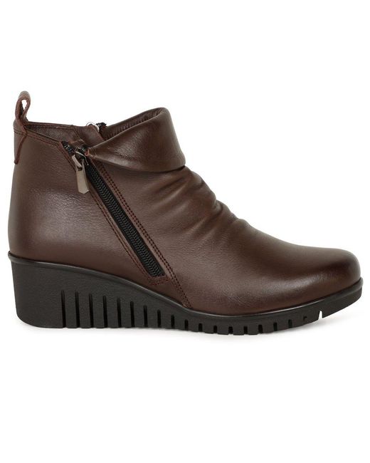 Lotus Green Cordelia Ankle Boots
