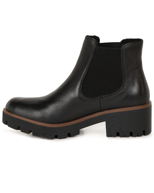 Rieker Black Acorn Ii Chelsea Boots