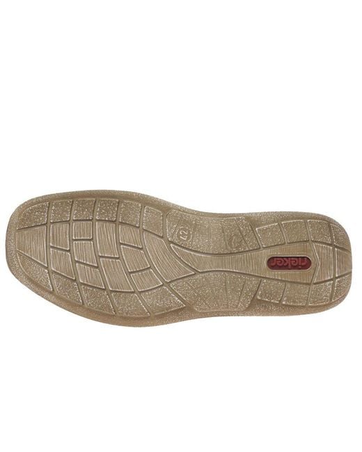 Rieker Brown Flight Riptape Sandals for men