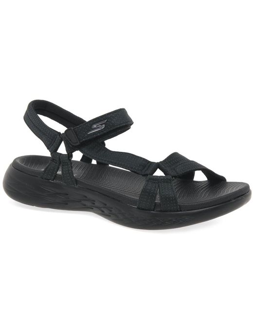 Skechers On The Go 600 Brilliancy Sandals in Black | Lyst Canada