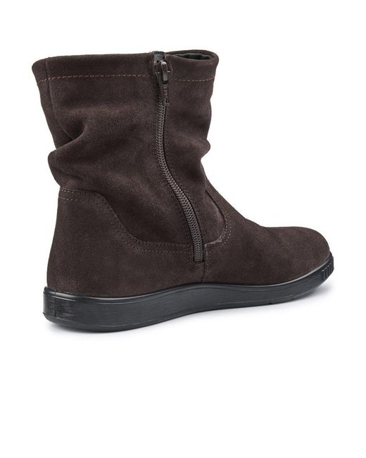 Hotter Brown Sprite Wide Fit Ankle Boots