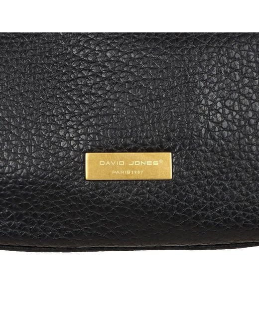 David Jones Black Cressida &Apos;S Shoulder Bag Grained Syn
