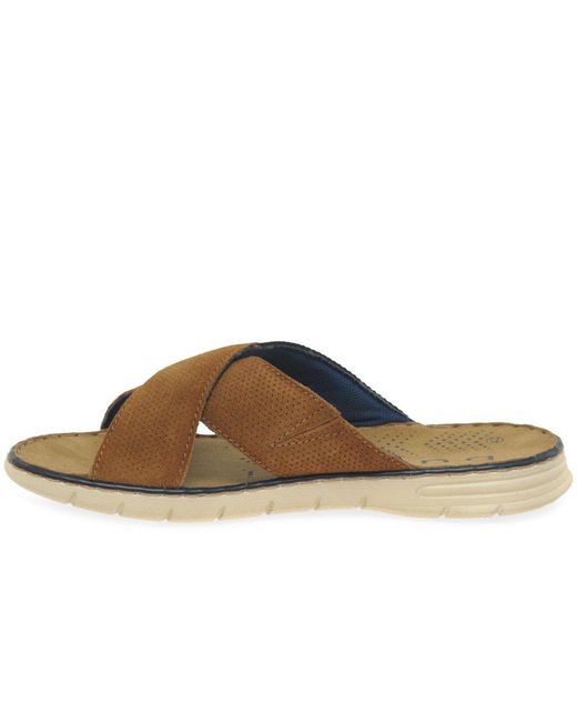Bugatti Brown Dario Sandals for men