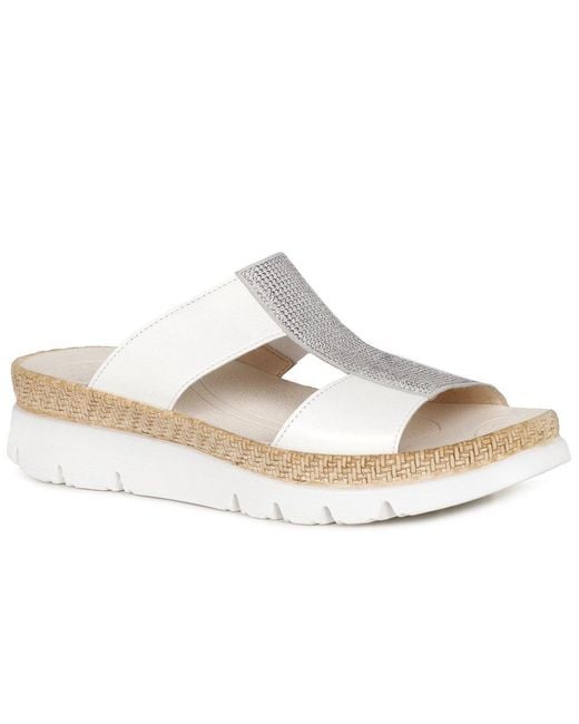 Gabor White Charlie Sandals