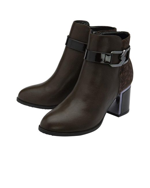 Lotus Black Adelaide Ankle Boots