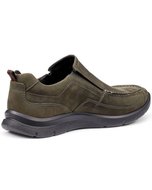 Hotter Brown Boost Slip On Shoes for men