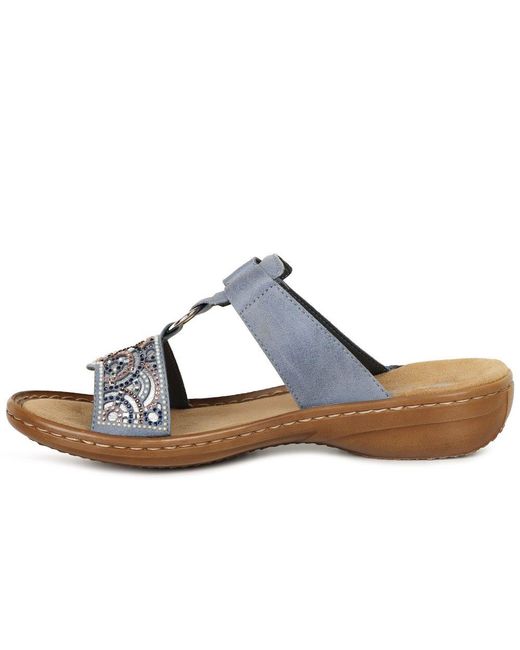 Rieker Brown Radiance Sandals