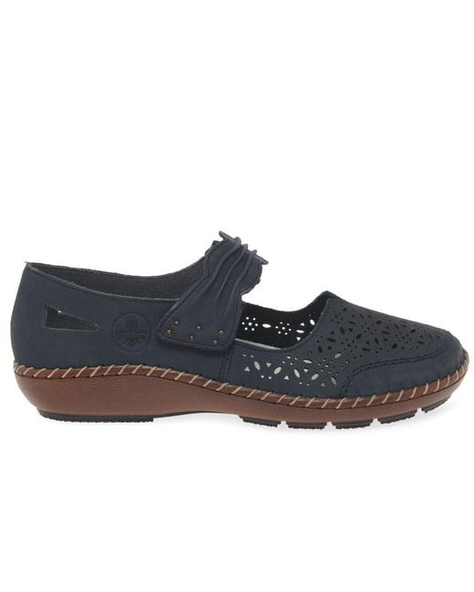 Rieker Blue Deloris Shoes