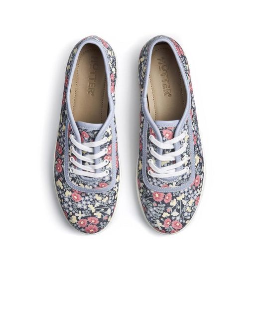 Hotter Blue Mabel Canvas Shoes