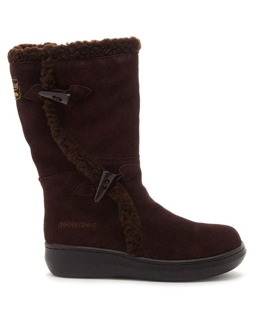 Rocket Dog Brown Slope Calf Boots