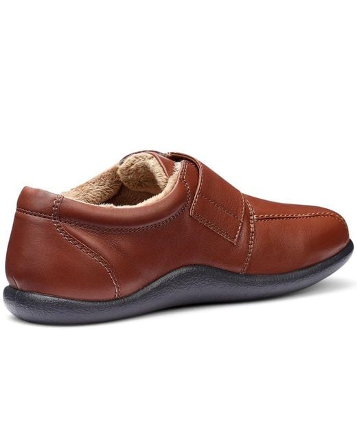 Hotter Brown Unwind Slippers for men