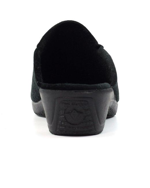 Lunar Black Audrey Slippers
