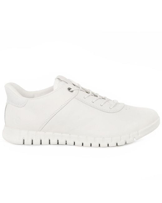 Ecco White Gruuv Lite W Trainers