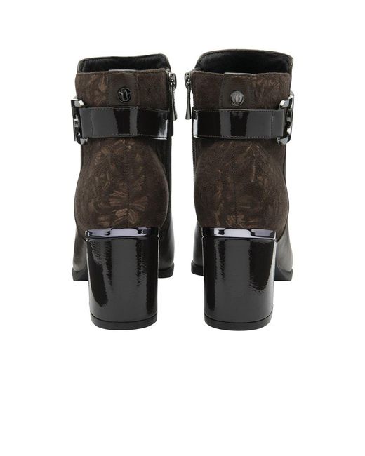 Lotus Black Adelaide Ankle Boots