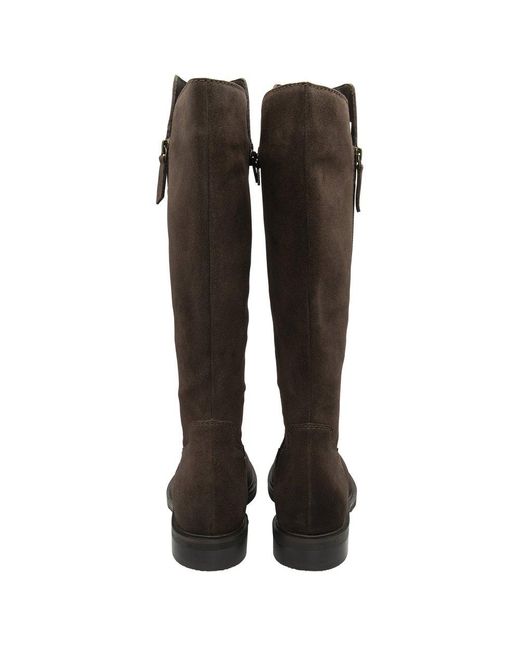 Ravel Brown Ashington Low Heeled Knee High Boots