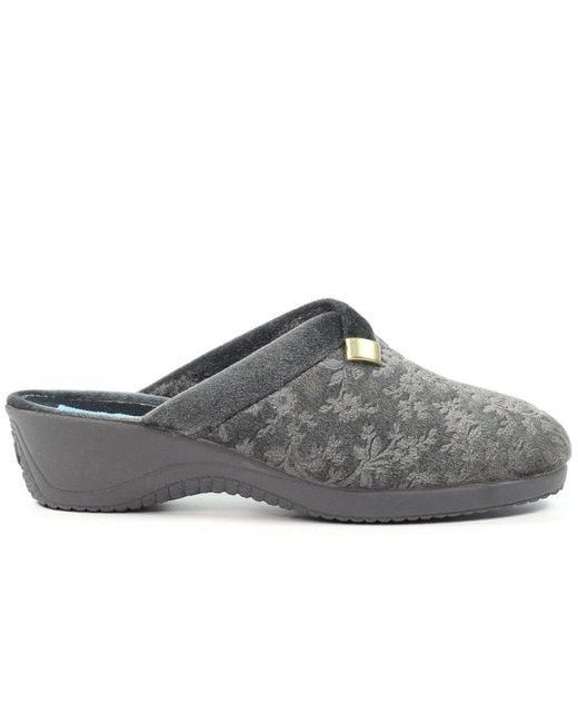 Lunar (GRS) Gray Amaretto Mule Slippers