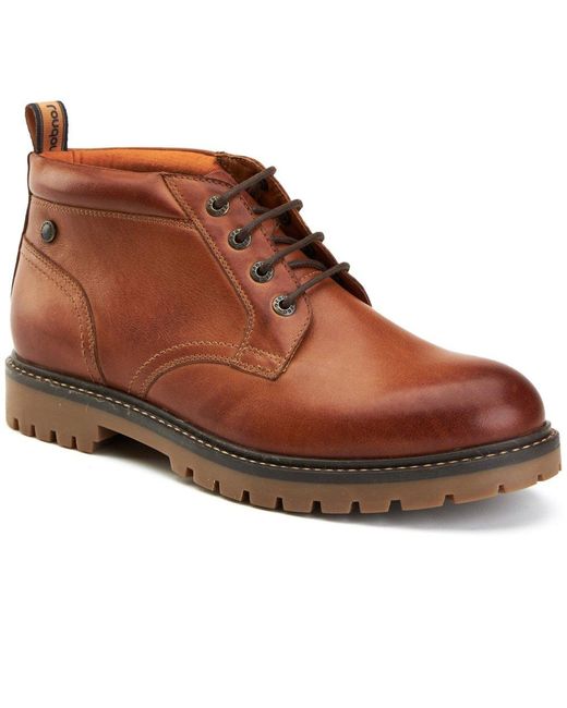 Base London Brown Cobalt Chukka Boots for men