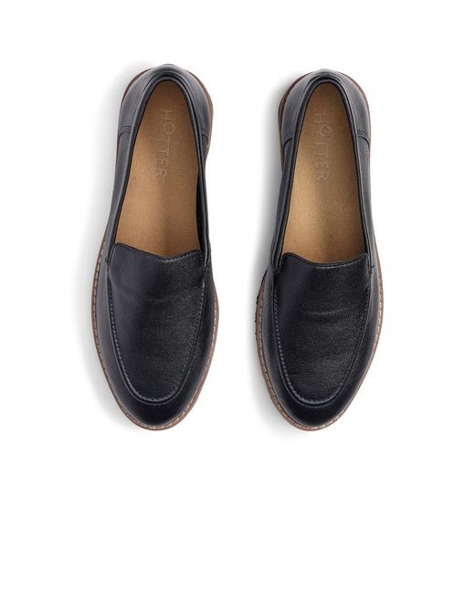 Hotter Black Juniper Wide Fit Loafers