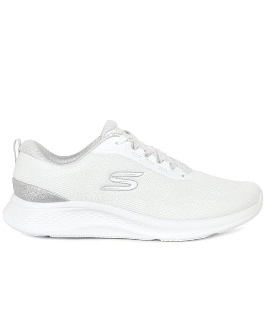 Skechers White Skech Lite Pro Lace Trainers