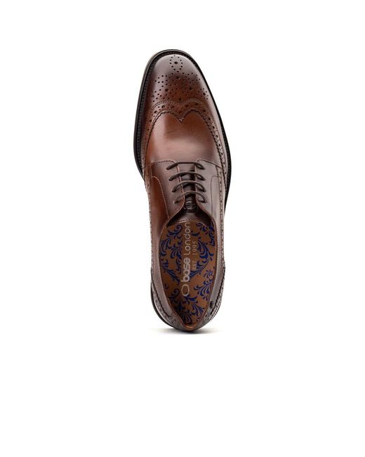 Base London Brown Pocket Brogues for men