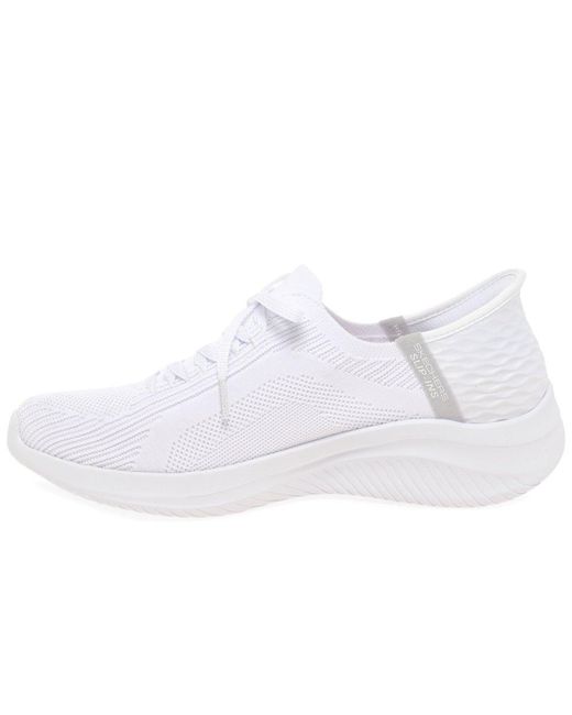 Skechers White Slip