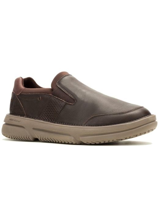 Hush Puppies Brown Baylor Slip On Shoes for men
