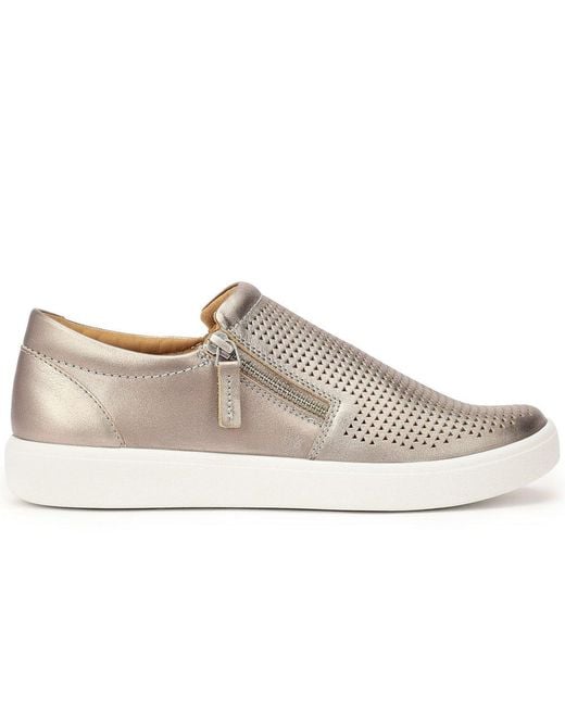 Hotter Gray Daisy Wide Fit Slip On Trainers