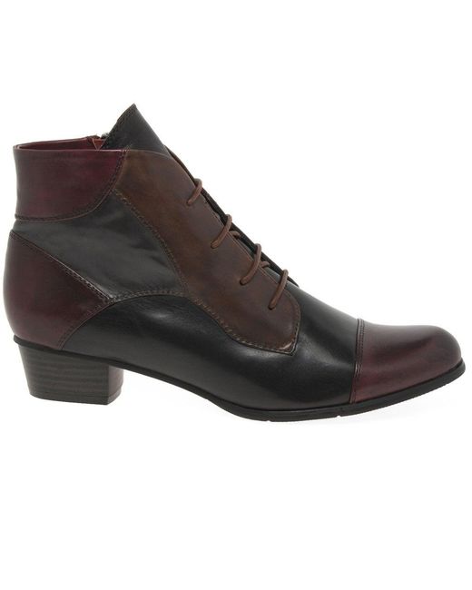 Regarde Le Ciel Brown Stefany 123 Victorian Ankle Boots