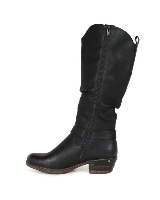 Rieker Black Cortina Knee High Boots