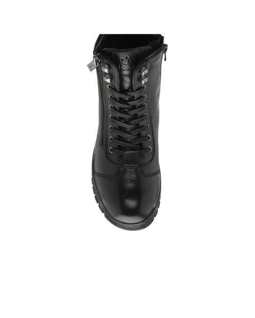 Lotus Black Corsica Ankle Boots