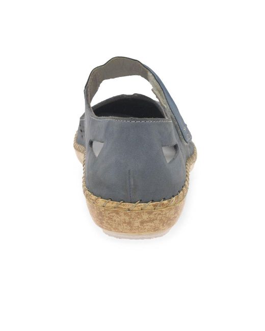 Rieker Blue Deloris Shoes